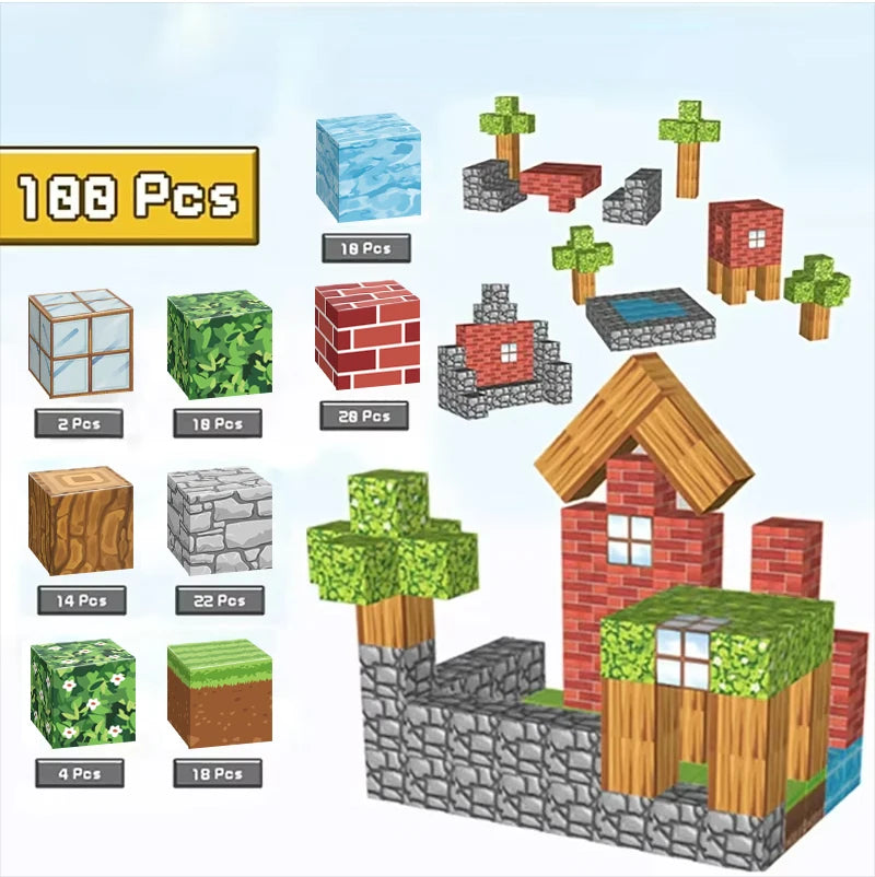 Colorful Magnetic Builder Set