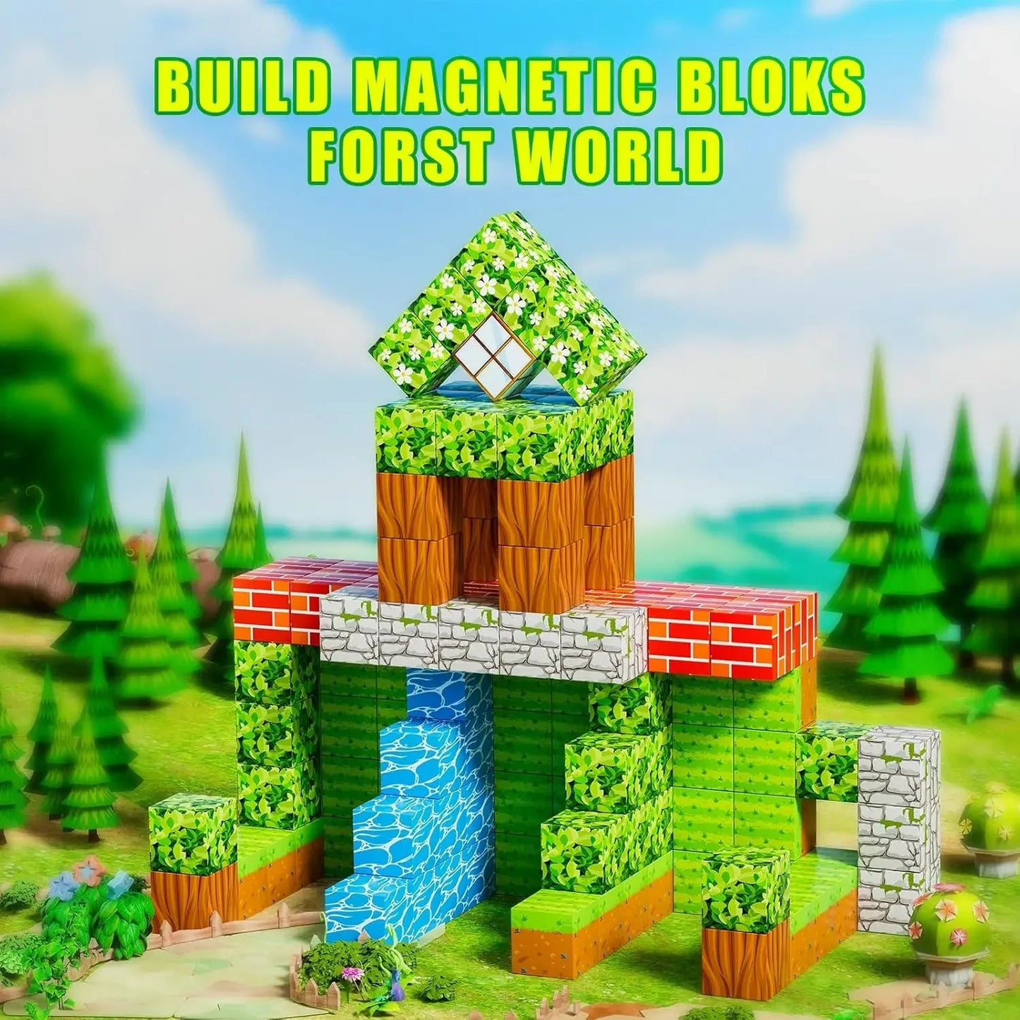 Colorful Magnetic Builder Set